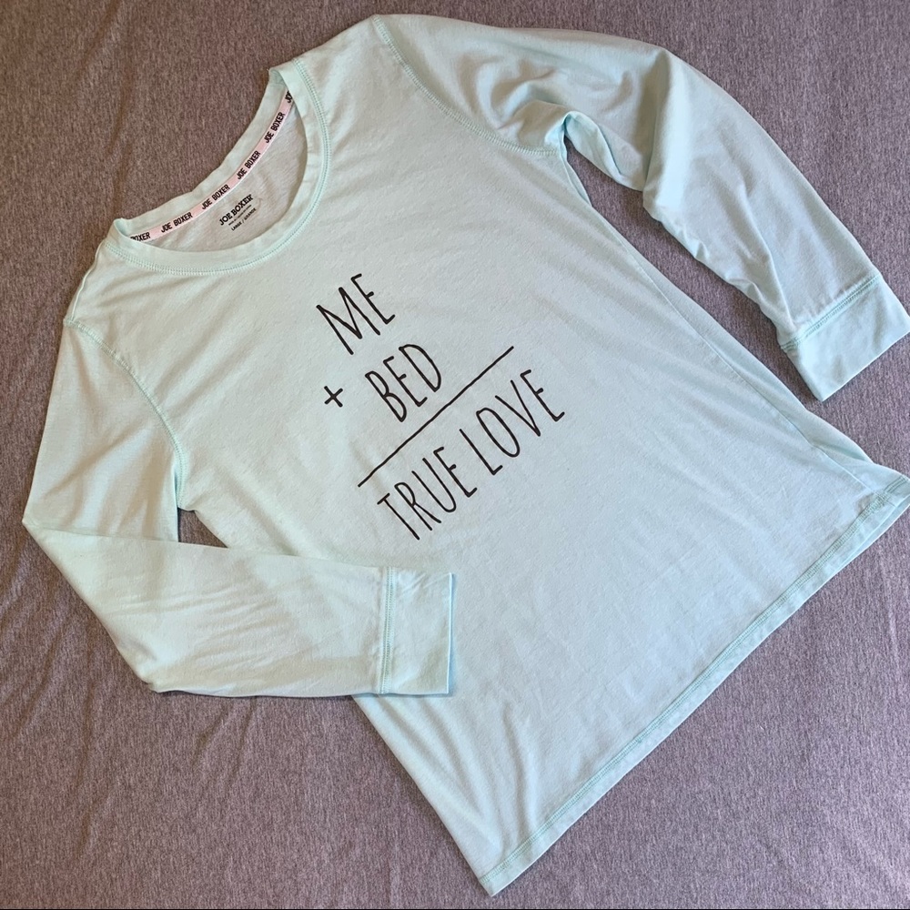 Joe Boxer Mint Long Sleeved Tee, Large, NWOT